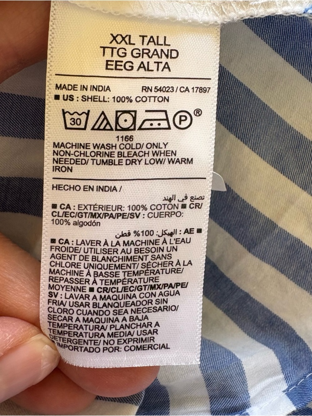 Old Navy Blue & White Vertical Stripe Pull On Maxi Dress Plus Size XXL Tall NEW - Picture 5 of 5